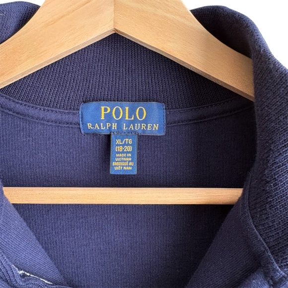 Polo Ralph Lauren Estate-Rib Cotton Quarter-Zip Pullover Sweater Size XL Preppy - Picture 2 of 7